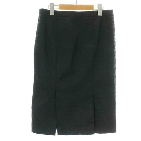 Fendi Black Zucca Monogram Pencil Skirt - Size 40 - Picture 2 of 6